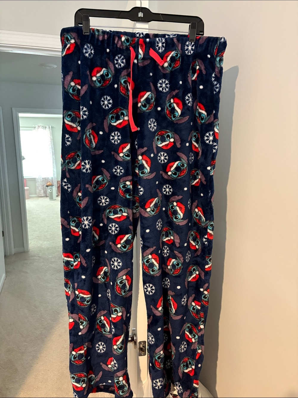 Kids Navy Blue Holiday Fleece Pajama Pants